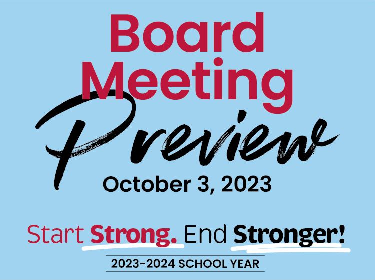 Board Meeting Preview